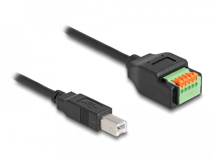 Adaptador Delock Usb 2.0, Conector Usb-C > Bloque De Terminales De 5 Pines Negro