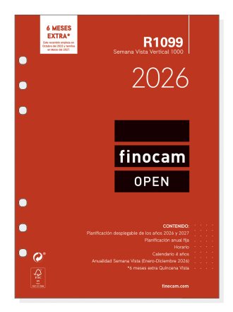 EAN 8422952401995 - Finocam 711520026 accesorio para organizador personal Recambio para agenda imagen 1