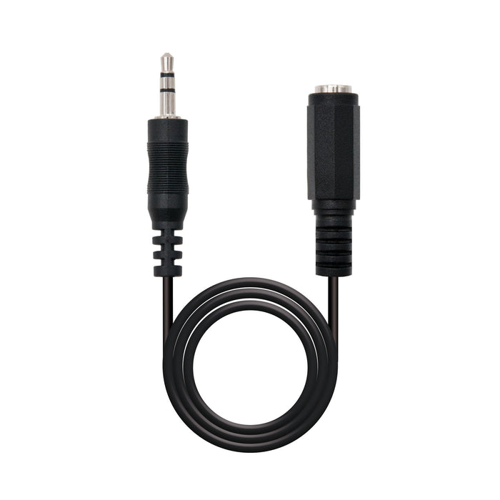 EAN 8433281002814 - Nanocable 10.24.0205 cable de audio 5 m 3,5mm Negro imagen 1