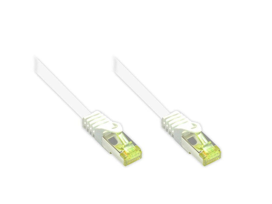 Goodconnections Rj45 Cable De Red Mit Cat. 7 Rohcable Und Rastnasenschutz (), S Ftp, Pimf, Halogenfrei, 500mhz, Ofc, Weiss, 15m,