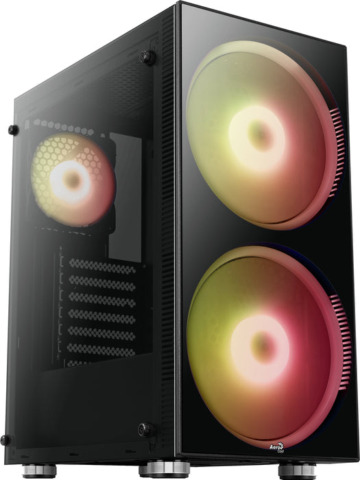 Caja Pc Aerocool Usb 3.0 2*Usb 2.0 Hd Audio+Mic Soporta Refrigeracion Liquida Atx Micro-Atx Mini-Itx Negro Python