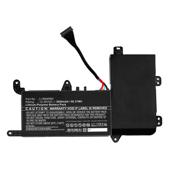 Battery 15.36v 3800mah  58.37wh For Lenovo Notebook,