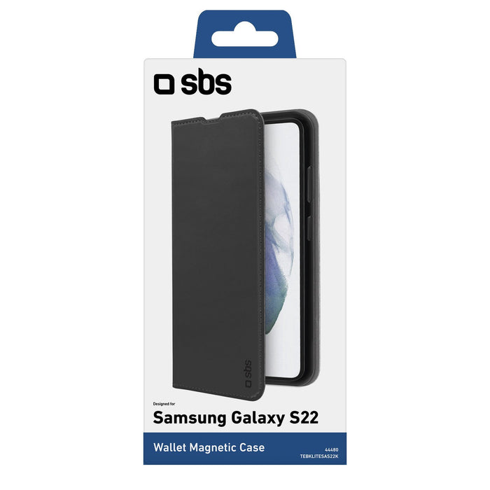 EAN 8018417344565 - SBS TEBKLITESAS22PK funda para teléfono móvil 16,8 cm (6.6") Funda cartera Negro imagen 2