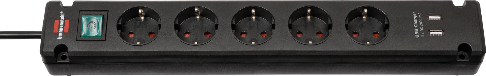 EAN 4007123657025 - Brennenstuhl Bremounta base múltiple 3 m 5 salidas AC Interior Negro imagen 1