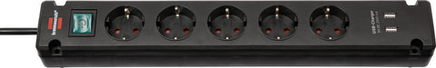 EAN 4007123657025 - Brennenstuhl Bremounta base múltiple 3 m 5 salidas AC Interior Negro imagen 1