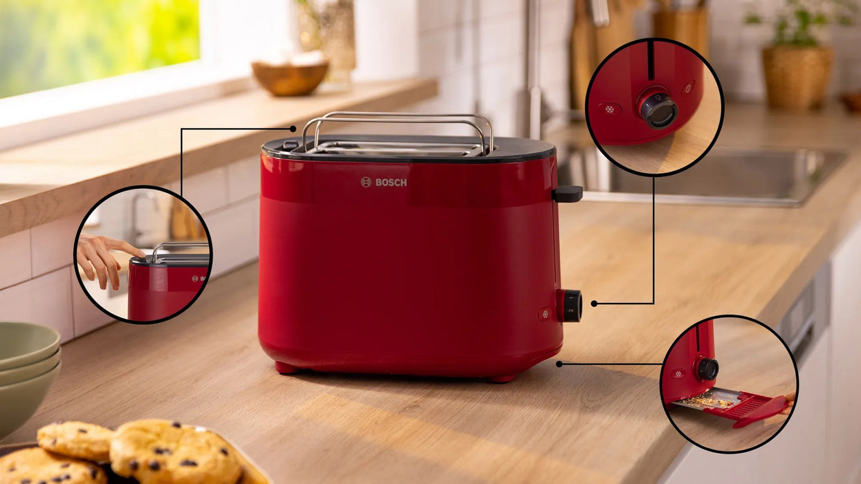 EAN 4242005402991 - Bosch TAT2M124 tostadora 6 2 rebanada(s) 950 W Rojo imagen 4