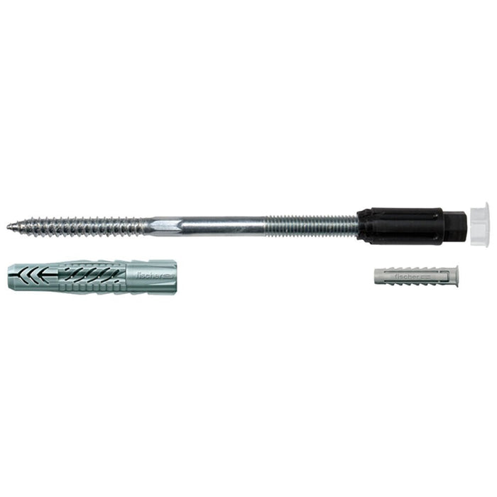 EAN 4006209456910 - Fischer 45691 tornillo de anclaje y taco 20 pieza(s) Juego de enchufes de pared y tornillos imagen 1