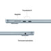 EAN 0195949893346 - Apple MacBook Air Apple M M4 Portátil 38,9 cm (15.3") 16 GB 256 GB SSD Wi-Fi 6E (802.11ax) macOS Sequoia  imagen 7