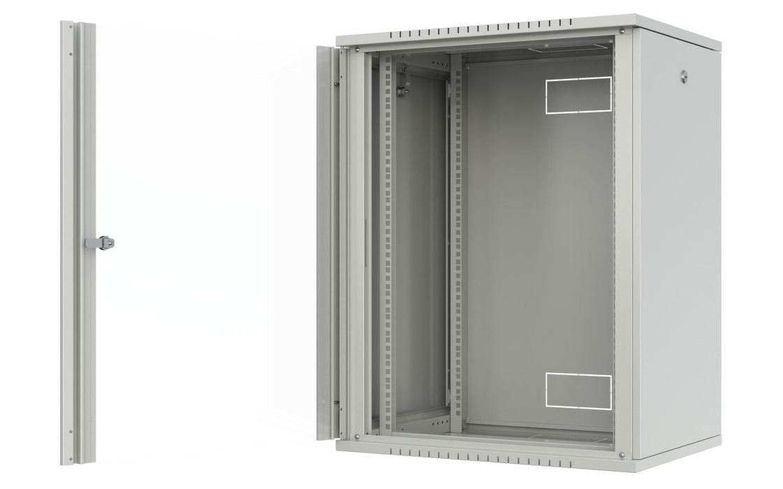 Quick Assembly Flat Pack 19"  16u Rack Wall Mount W:600 X