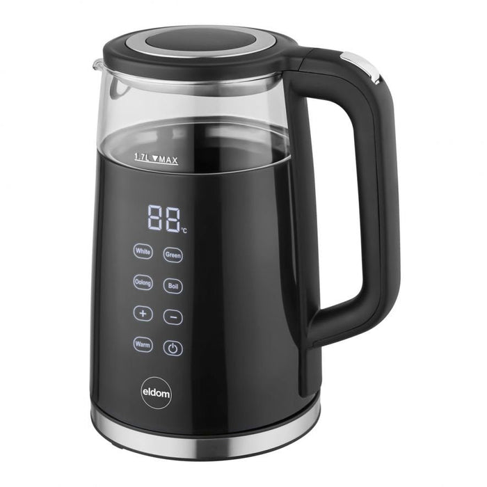 Tetera Eldom C530 Nevo  Eléctrica 1,7 L 2200 W Negro, Transparente