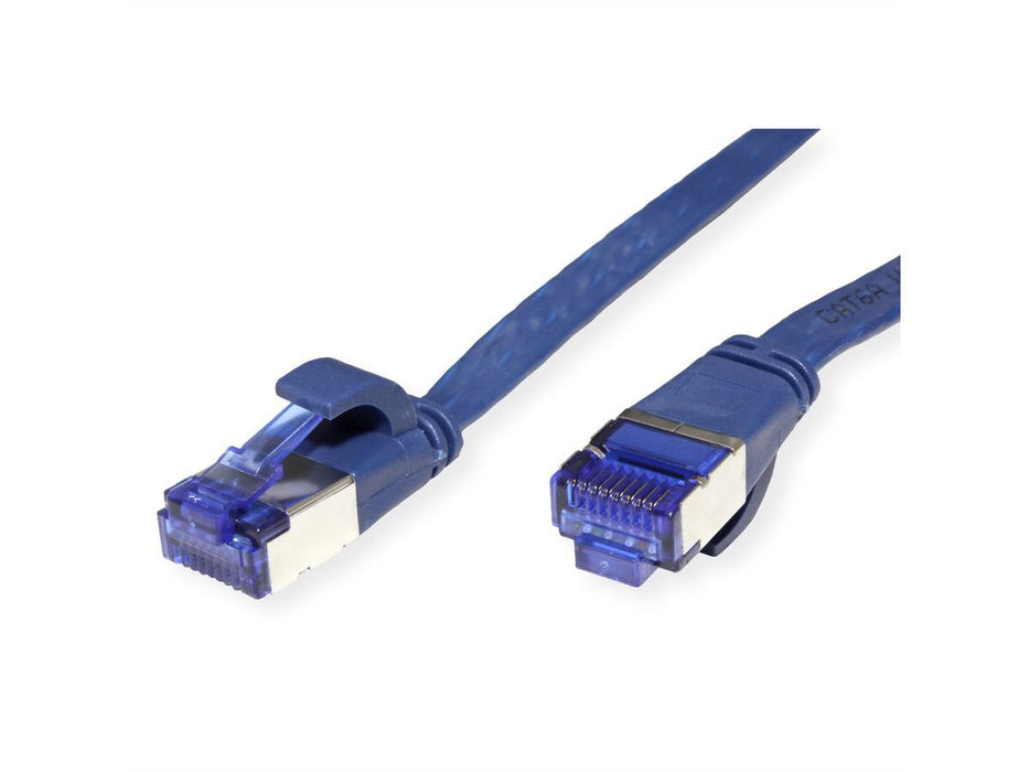 Value Cable De Red Cat.6a (Class Ea) Ftp, Extra-Flach, Blau, 3 M
