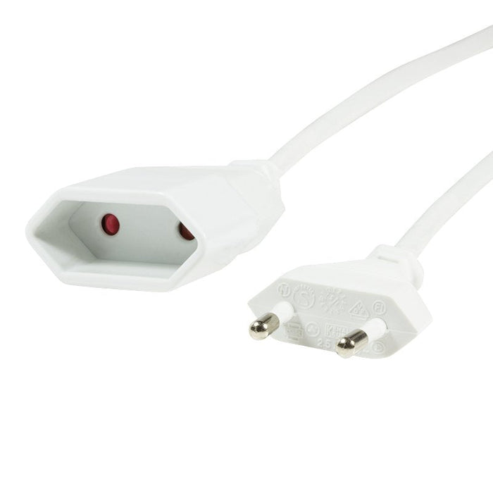 Cable De Alimentacion Euro Cee 7/16 Euro 3m, Blanco