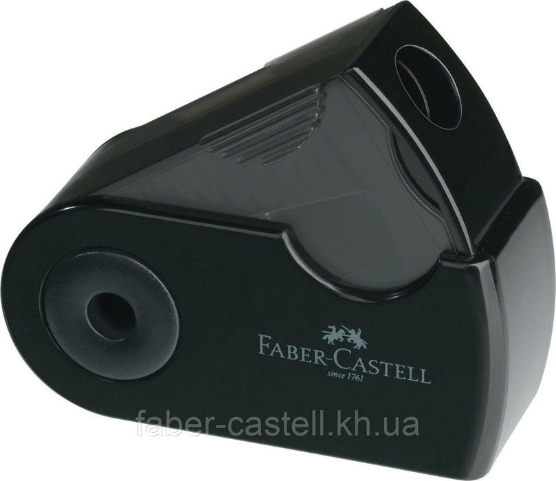 EAN 6933256657749 - Faber-Castell 182774 sacapuntas Sacapuntas manual Negro, Azul, Rosa imagen 3