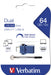 EAN 0023942499671 - Verbatim 49967 unidad flash USB USB Type-A / USB Type-C 3.2 Gen 1 (3.1 Gen 1) Negro, Azul, Plata imagen 5