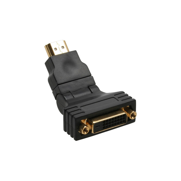 Adaptador Inline Hdmi A Dvi Hdmi Macho A 24+1 Hembra En Ángulo De 180°