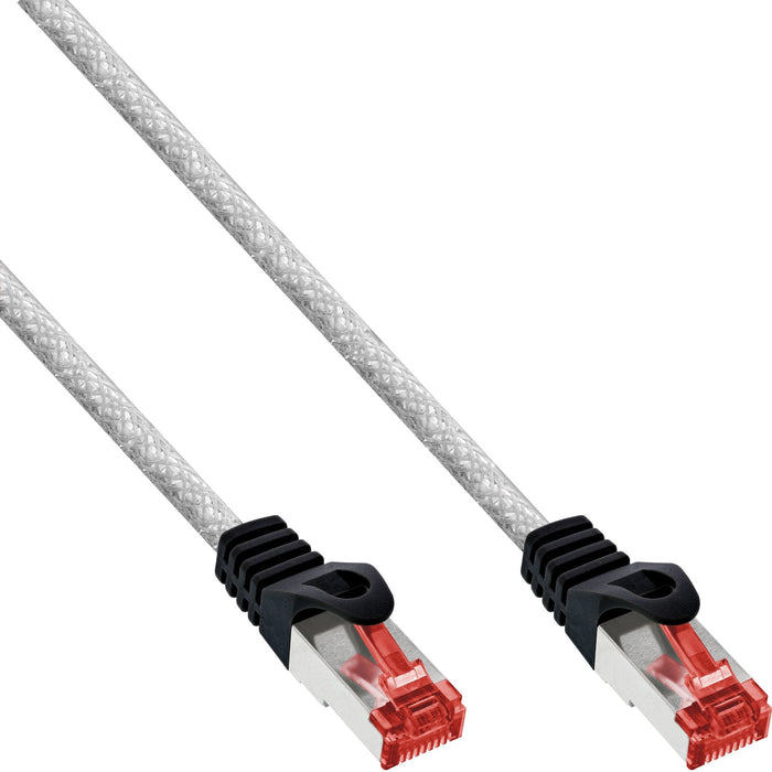 Cable De Red Inline S/Ftp Pimf Cat.6 250mhz Pvc Cobre Transparente 0.25m