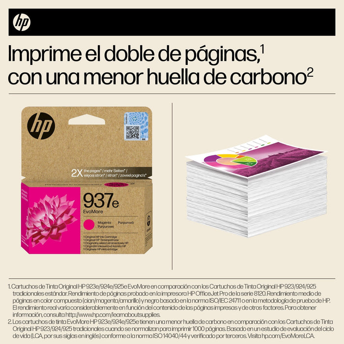 Tinta Original Hp 937e Evomore Magenta