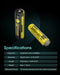 EAN 6952506495993 - Nitecore NL1836R batería recargable industrial Ión de litio 3600 mAh 3,6 V imagen 5