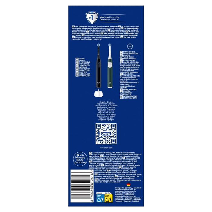 EAN 8700216612418 - Oral-B iO Series 2 Adulto Cepillo dental vibratorio Negro, Verde imagen 5