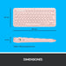 EAN 5099206089068 - Logitech 920-009587 teclado Universal Bluetooth QWERTY Español Rosa imagen 12
