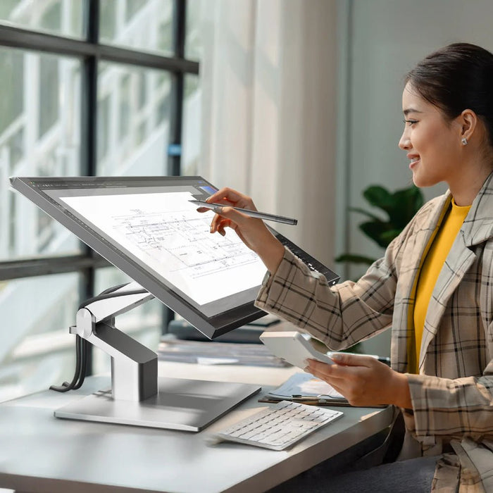 Monitor  Alogic Tft 27" Clarity Touch 4k, Webcam, 65w Pd, Fold-Stand