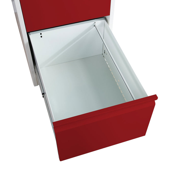 Phoenix Safe Hängeregimraturschrank 3 Schubladen Rot