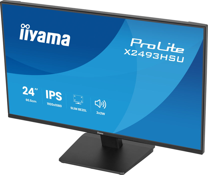 Iiyama 60.5cm 24" X2493hsu-B1 16:10 Hdmi+Dp+2xusb Ips