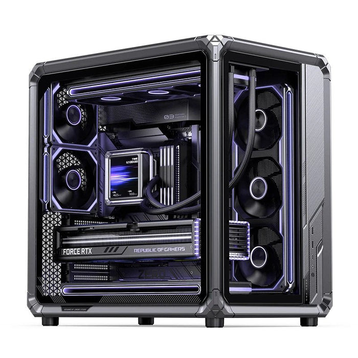 Caja Atx Jonsbo X400 Pro Cristal Templado Curvo Gris