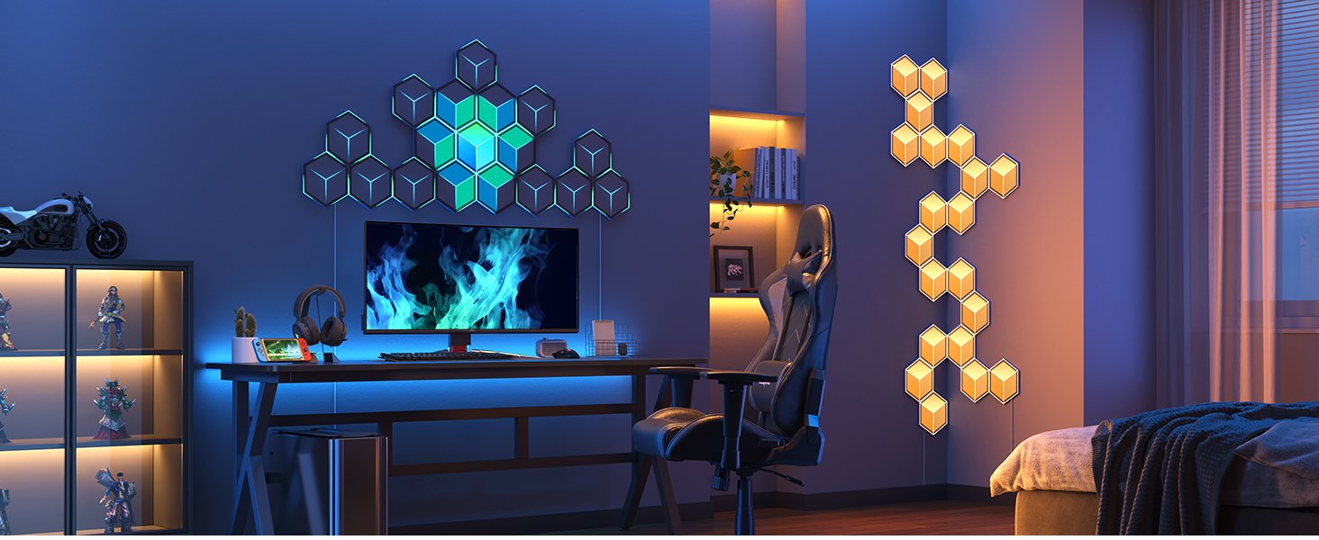 Govee Glide Hexagon Light Panels Ultra Expansion Pack (Gris, 1 Light Panel) H106a007