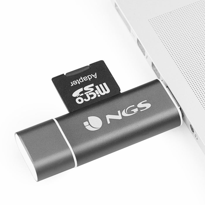 EAN 8435430608403 - NGS ALLYREADER lector de tarjeta USB/Micro-USB Gris, Blanco imagen 5
