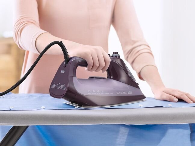 EAN 8021098000484 - Braun TexStyle 7 Pro SI 7181 VI plancha Plancha vapor-seco EloxalPlus soleplate 3100 W Violeta imagen 4
