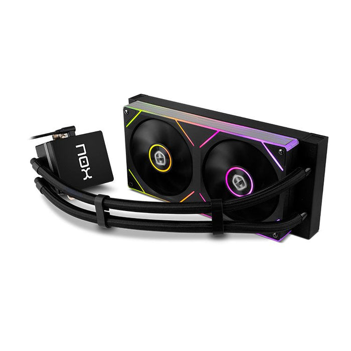 Refrigeracion Liquida Cpu Nox Hummer M-240 240mm Lcd Magnetico Argb Negro