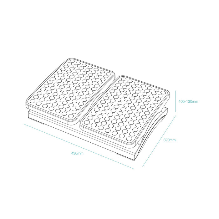 EAN 8433281016927 - TooQ TQFR0604-B soporte para el apoyo de pies imagen 6