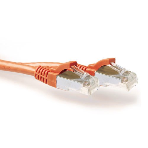 Naranja 20 Meter Lszh Sftp Cat6a Patch Cable Snagless With Rj45 Connectors