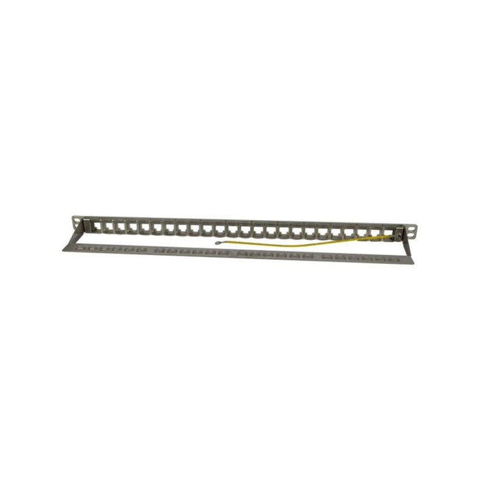 Keymone,Modulträger, 19\"Patchpanel Para 24xtp-Modul, 0.5he, Lichtgris