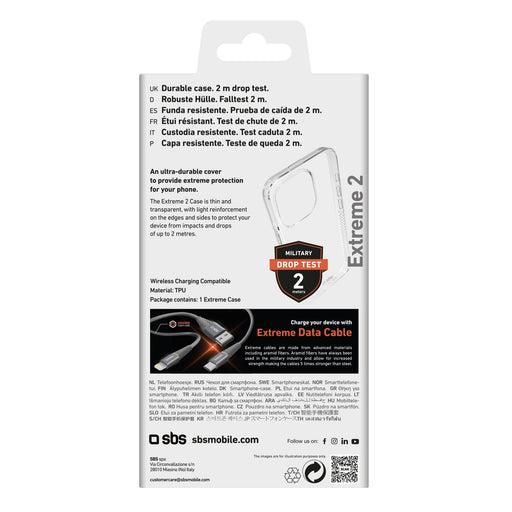 EAN 8018417449086 - SBS TEUNBKEX2IP1561 funda para teléfono móvil 15,5 cm (6.1") Transparente imagen 2