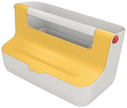 EAN 4002432126194 - Leitz 61250019 caja de almacenaje Rectangular Acrilonitrilo butadieno estireno (ABS) Blanco, Amarillo imagen 1