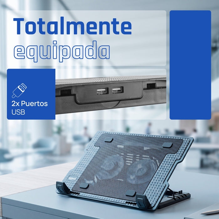 EAN 8435364319369 - iggual RP2V17A Soporte para ordenador portátil Negro 43,2 cm (17") imagen 6