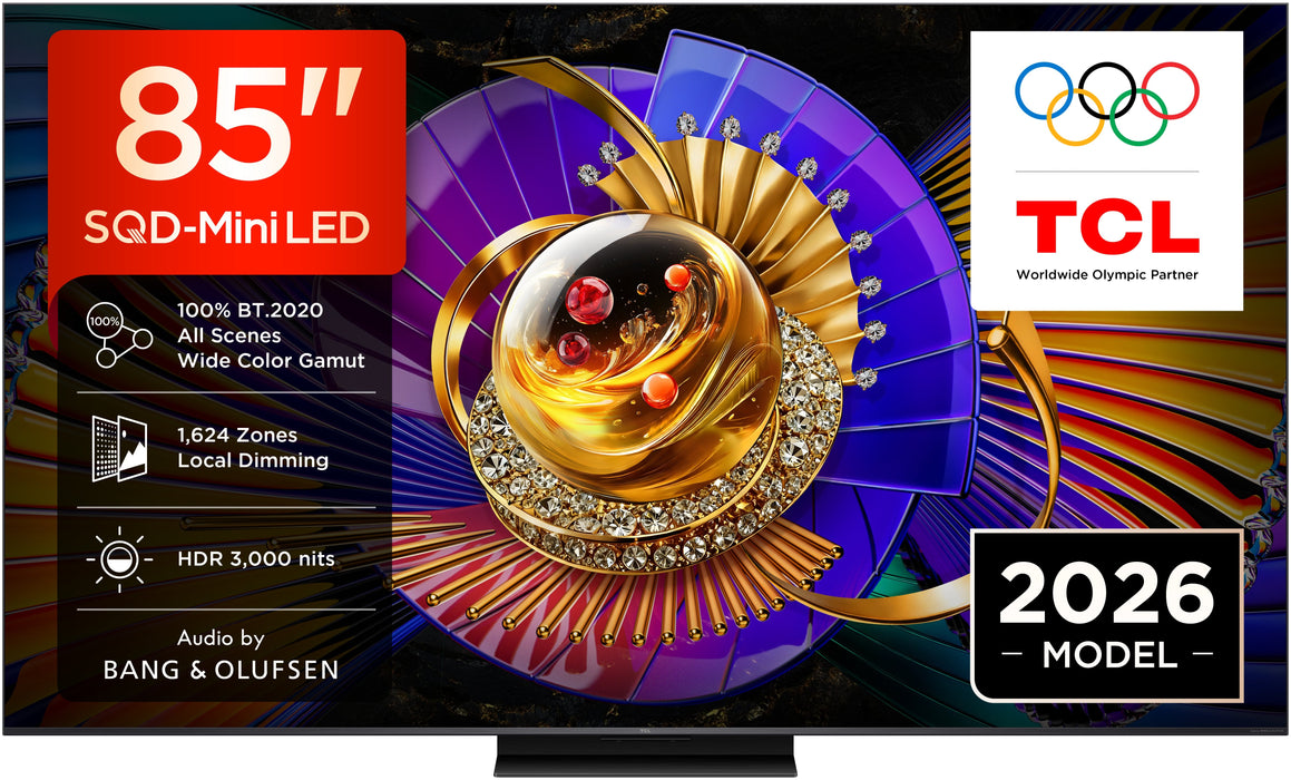 Televisor Tcl C7l 85c7l  85" 4k Ultra Hd Smart Tv Wifi Negro 2700 Cd / M²