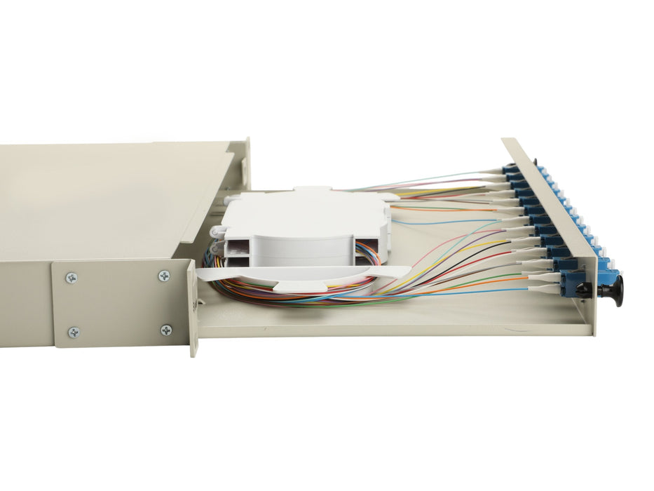 Equip Lwl-Spleisskamen 12-Port Lc-Duplex Os2 1u Komplett Gr