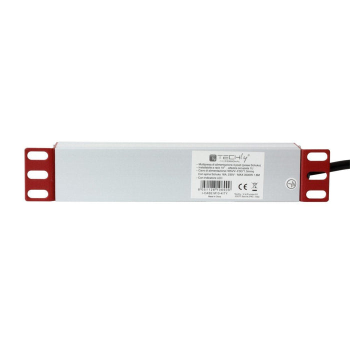 Techly 106909 Regleta 4 Tomas Para Rack 10"