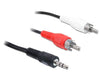 EAN 4043619840007 - DeLOCK 84000 cable de audio 1,5 m 2 x RCA 3,5mm Negro imagen 2