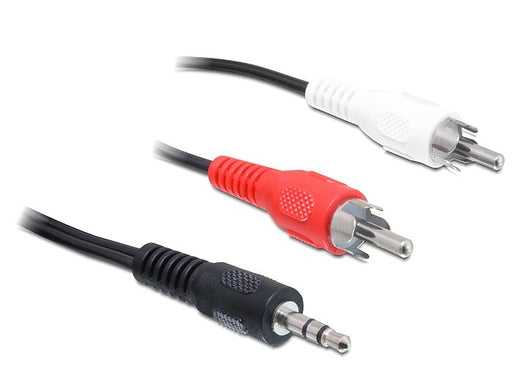 EAN 4043619840007 - DeLOCK 84000 cable de audio 1,5 m 2 x RCA 3,5mm Negro imagen 2