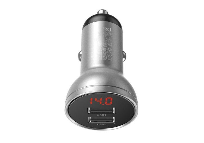 EAN 6953156215382 - Baseus CCBX-0S cargador de dispositivo móvil Universal Plata Encendedor de cigarrillos Auto imagen 1
