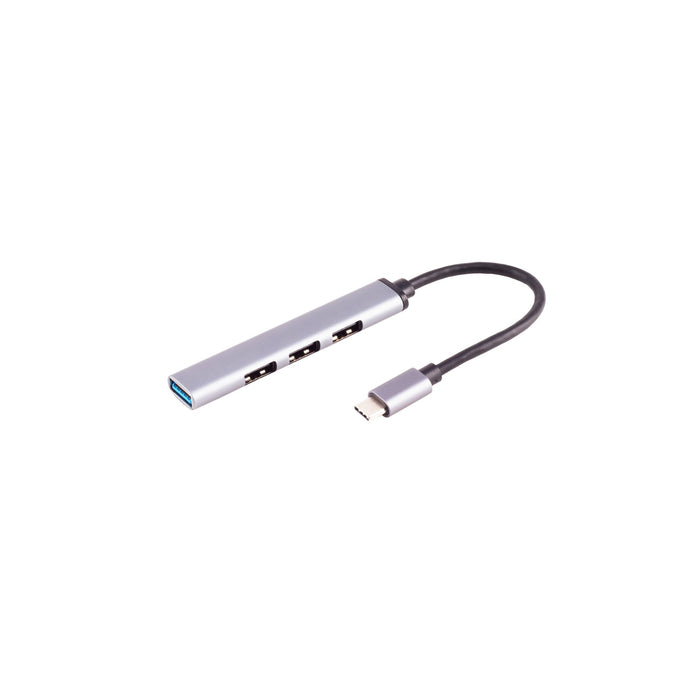 S-Impuls Hub Usb-C 3.0 4-Vías Usb-A Alu Slim 0,12m