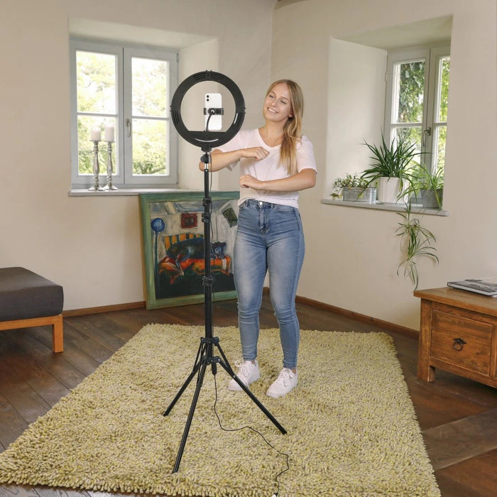 Hama Spotlight Steady 120 Iii Led-Ringleuchte F. Smartphone