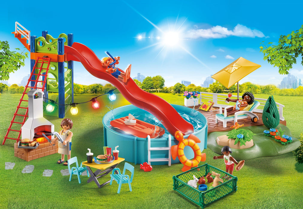 Playmobil 70987 Fiesta En La Piscina Con Tobogan