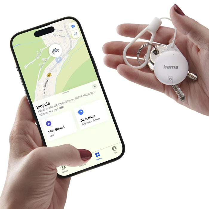 Localizadores Hama Find My Pack De 4 Antiperdida Para Apple - Bluetooth - Policarbonato Y Silicona - Autonomia Hasta