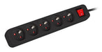 EAN 5901969415483 - Lanberg PS1-05E-0150-BK base múltiple 1,5 m 5 salidas AC Interior Negro imagen 1