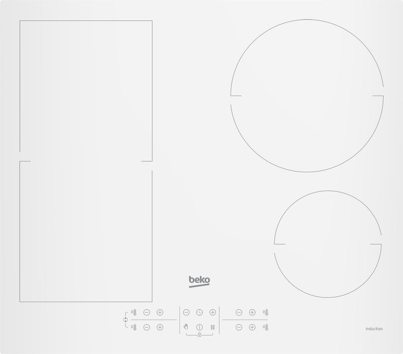 EAN 8690842386619 - Beko HII64200FMTW Blanco Integrado 60 cm Con placa de inducción 4 zona(s) imagen 1